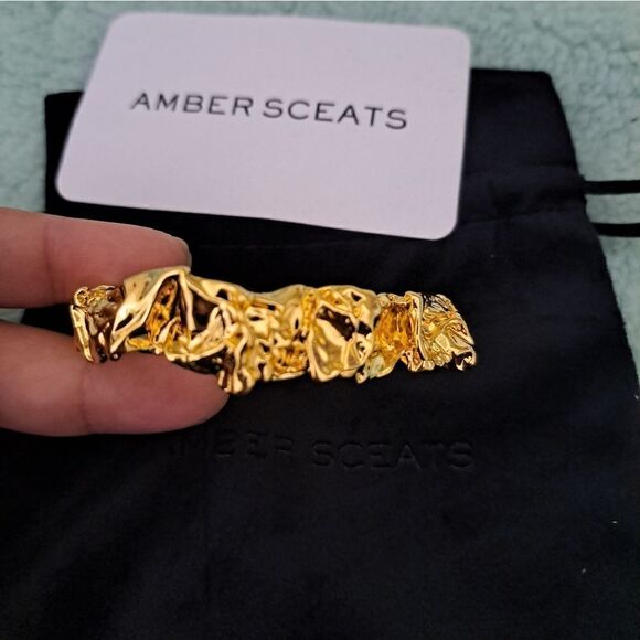 Amber Sceats 24K Gold Plated Emery Cuff bracelet - Picture 5 of 5